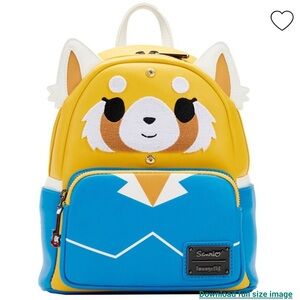{loungefly} sanrio aggretsuko two-face cosplay backpack